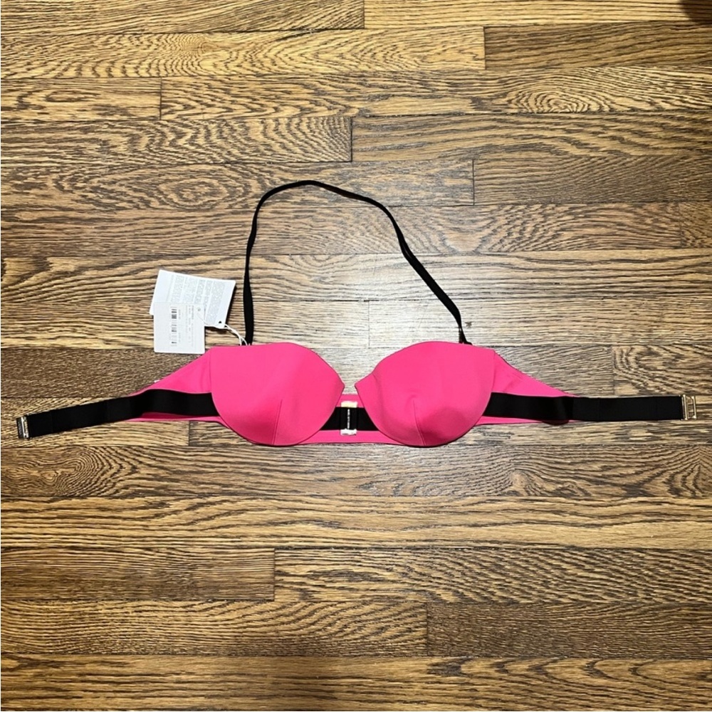 La Perla Pink and Black Bikini Top
